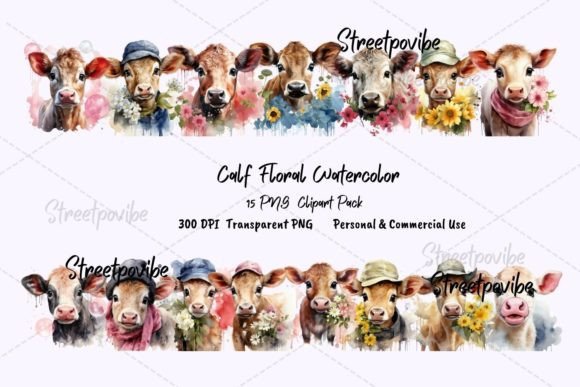 Baby Cow Watercolor Clipart PNG Pack: A Guide to Choosing and Using the Right Digital Art