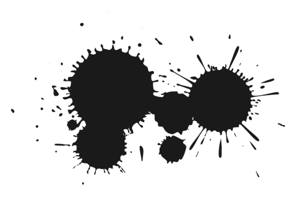 Black Ink Splash. Paint Stain. Grunge De: A Unique Decorative Element for Modern Design