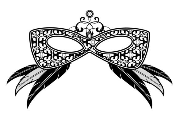 Carnival Mask with Feathers: A Symbol of Vintage Opera and Artistic Expression