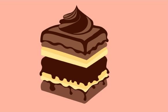 Chocolate Cake Sweet Delights: Elevating Design with Irresistible Chocolate Illustrations