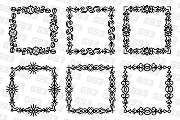 Enhancing Design Projects with Line Art Flourish Frames
