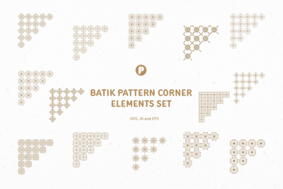 Enhancing Designs with Batik Pattern Corner Elements: A Modern Take on Traditional Indonesian Art