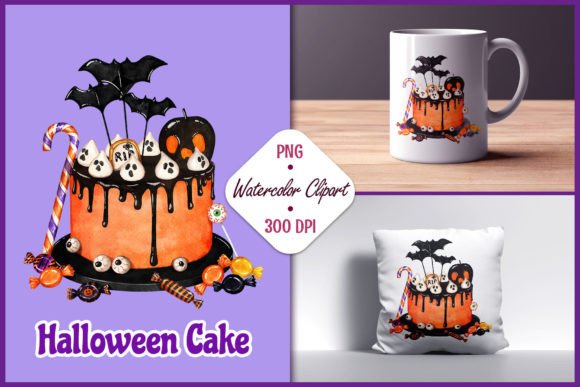 Halloween Party Spooky Cake PNG Clipart: A Versatile Decorative Resource for Creators