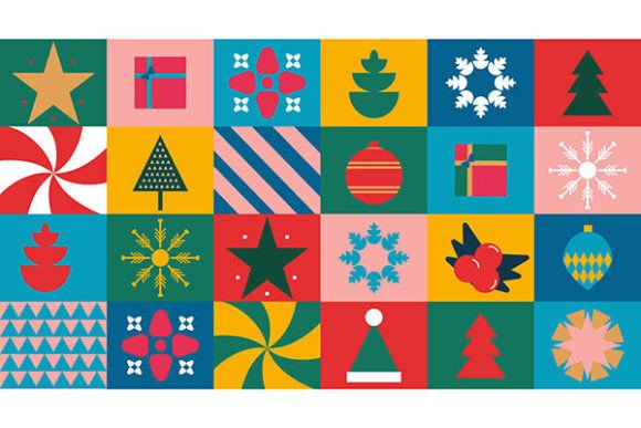 How the Christmas Bauhaus Shapes Background is Redefining Modern Holiday Design
