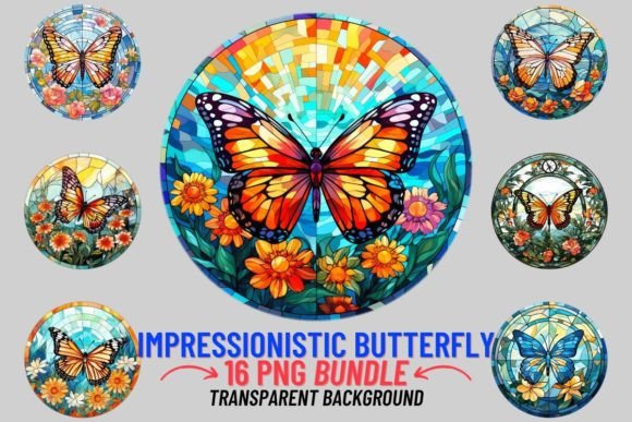 Impressionistic Butterflies Sublimation: A Unique Blend of Art and Design