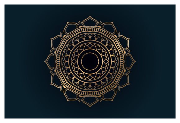 Islamic Pattern Golden Mandala: A Timeless Design for Modern Creativity