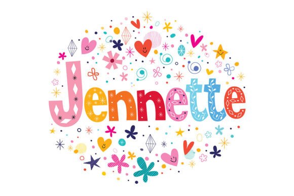 Jennette: A Beautiful Name in Decorative Lettering Design