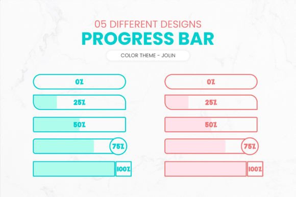 Loading Progress Bar Set - Jolin Theme