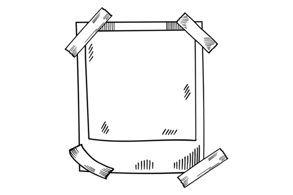 Photocard Blank Template. Hand Drawn Dec: A Versatile Tool for Creative Expression