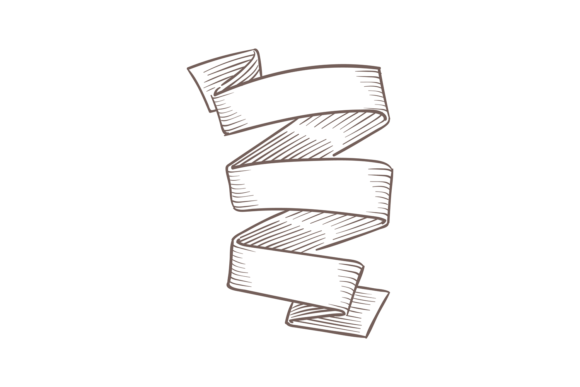 Sketch Vintage Banner: Hand-Drawn Curved Design for Timeless Elegance