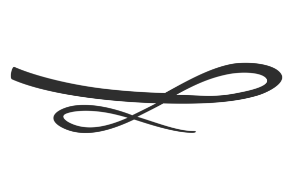 Typography Underline Swoosh. Black Calli: A Stylish and Functional Design Element