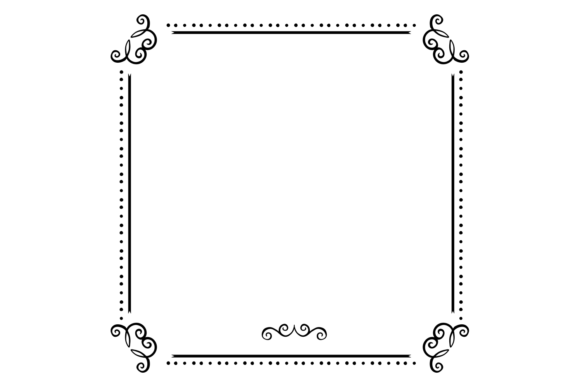 Vintage Elegant Frame with Ornate Calligraphic Design: A Timeless Element for Modern Creativity